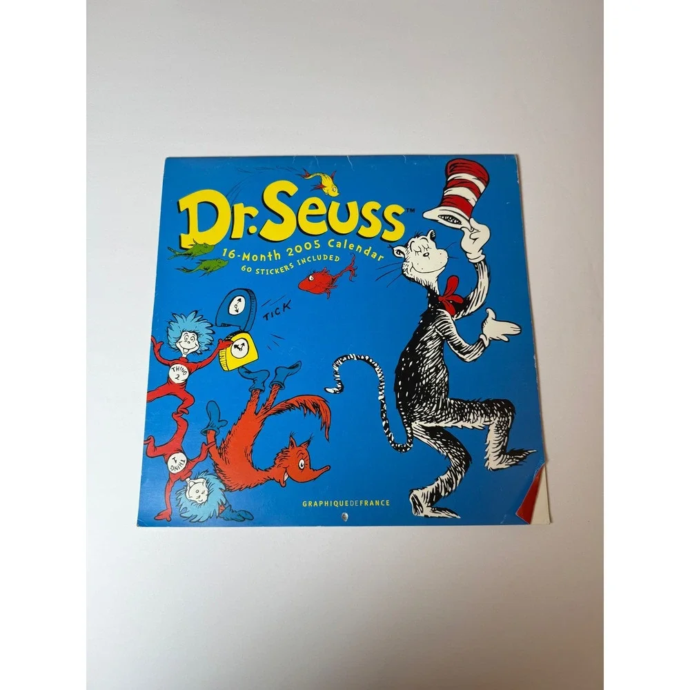 Dr Seuss 2005 16 Month Calendar The Cat in the Hat Graphic‎ de France Stickers